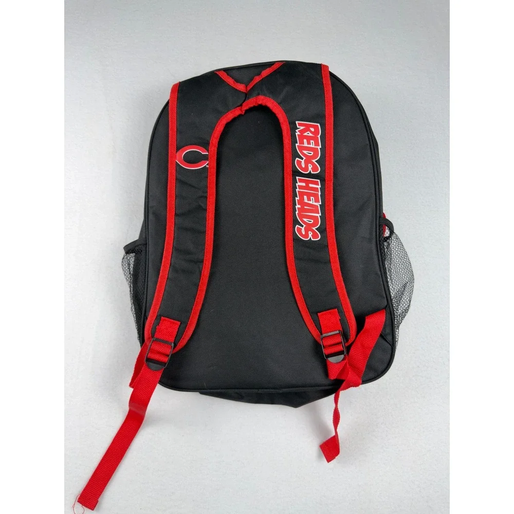 Cincinnati Reds Heads Kids Club Backpack Lanyard and Pins Set Red Black Baseball